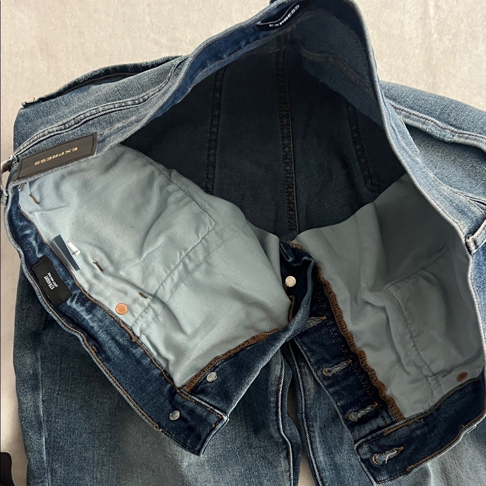 Express High Rise Indigo Jeans - Picture 6 of 11